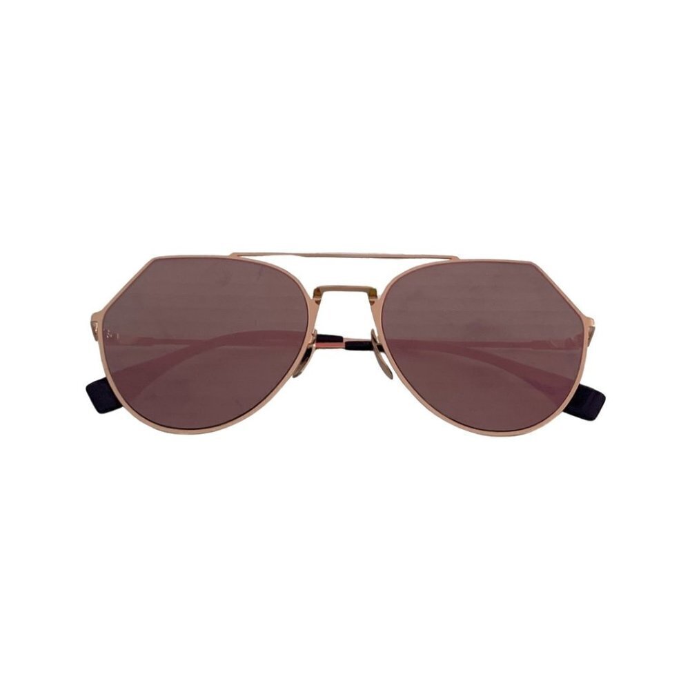 Fendi gold Mirrored Aviator sunglasses